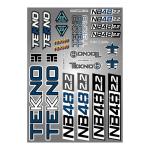 TEKNO RC - Decal Sheet (NB48 2.2) - 9336 TEKNO RC - Decal Sheet (NB48 2.2) - 9336