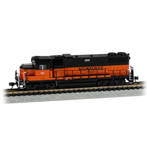 Bachmann Industries - N SCALE GP38-2 DIESEL LOCO MILWAUKEE ROAD #355 without dynamic brakes - 61753