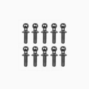 Team Associated - RC10 Ballstud Set .30, silver - 6273