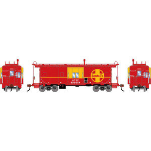 Athearn - HO ATH Bay Window Caboose, ATSF #999654 - -2250