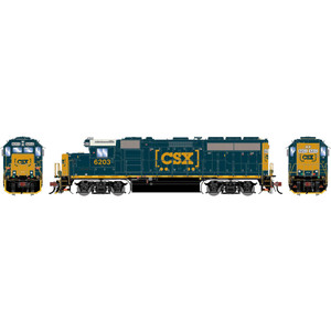 Athearn - HO GEN GP40-2 Locomotive, CSXT 'Boxcar Logo' #6203 - G-1739