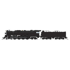 Broadway Limited Imports - ATSF 4-8-4, Unlettered, No-Sound / DCC-Ready, N - 9416 Broadway Limited Imports - ATSF 4-8-4, Unlettered, No-Sound / DCC-Ready, N - 9416