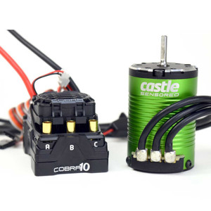 Castle Creations - COBRA 10?6S MAX, 25.2V MAX, 8A PEAK BEC W/1406-5700KV SENSORED MOTOR - 010-0174-02 Castle Creations - COBRA 10?6S MAX, 25.2V MAX, 8A PEAK BEC W/1406-5700KV SENSORED MOTOR - 010-0174-02