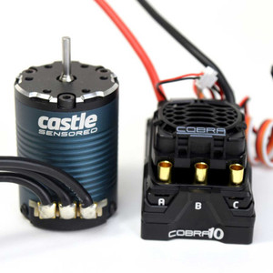 Castle Creations - COBRA 10?6S MAX, 25.2V MAX, 8A PEAK BEC W/1406-3800KV SENSORED MOTOR - 010-0174-08 Castle Creations - COBRA 10?6S MAX, 25.2V MAX, 8A PEAK BEC W/1406-3800KV SENSORED MOTOR - 010-0174-08