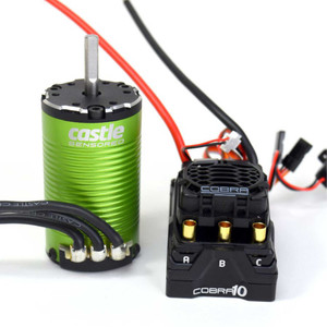 Castle Creations - COBRA 10?6S MAX, 25.2V MAX, 8A PEAK BEC W/1412-2100KV SENSORED MOTOR - 010-0174-11 Castle Creations - COBRA 10?6S MAX, 25.2V MAX, 8A PEAK BEC W/1412-2100KV SENSORED MOTOR - 010-0174-11