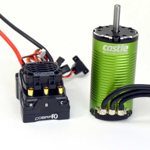 Castle Creations - COBRA 10?6S MAX, 25.2V MAX, 8A PEAK BEC W/1412-2100KV 5MM SENSORED MOTOR - 010-0174-12 Castle Creations - COBRA 10?6S MAX, 25.2V MAX, 8A PEAK BEC W/1412-2100KV 5MM SENSORED MOTOR - 010-0174-12
