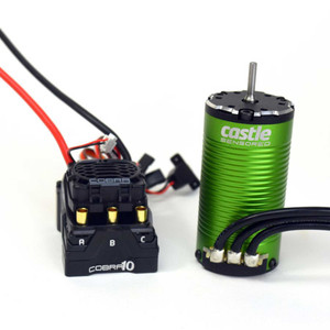 Castle Creations - COBRA 10?6S MAX, 25.2V MAX, 8A PEAK BEC W/1415-2400KV SENSORED MOTOR - 010-0174-15 Castle Creations - COBRA 10?6S MAX, 25.2V MAX, 8A PEAK BEC W/1415-2400KV SENSORED MOTOR - 010-0174-15