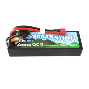 Gens - "7.4V 5000 mAh 2S 100C, G-Tech Smart LiPo, Hard Case, Deans" - 502S10DGT Gens - "7.4V 5000 mAh 2S 100C, G-Tech Smart LiPo, Hard Case, Deans" - 502S10DGT