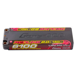 Gens - 7.6V 6100mAh 2S 140C LCG LiHV 5.0mm bullet Redline 2.0 - 61002S14D5 Gens - 7.6V 6100mAh 2S 140C LCG LiHV 5.0mm bullet Redline 2.0 - 61002S14D5