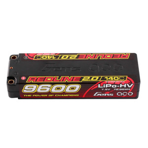 Gens - 7.6V 9600mAh 2S 140C LiHV 5.0mm bullet redline 2.0 - 96002S14D5 Gens - 7.6V 9600mAh 2S 140C LiHV 5.0mm bullet redline 2.0 - 96002S14D5