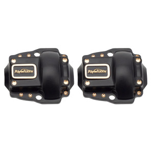 Power Hobby - Brass Front + Rear Diff Covers for 1/18 Redcat Ascent-18 - 6708