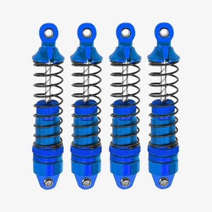 Power Hobby - Aluminum Front & Rear Shocks, for Arrma Grom, Blue, 4pcs - 6563BLUE