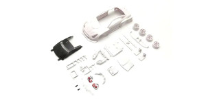Kyosho - Nissan GT-R GT500 2008 White Body Set w/Wheels - MZN219 Kyosho - Nissan GT-R GT500 2008 White Body Set w/Wheels - MZN219