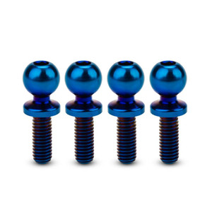 J Concepts - JCI, 5.5 x 8mm Revolved Titanium Ball-Stud, Burnt Blue - 51331