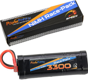 Power Hobby - 7.2V 6-Cell 3300mAh NiMH Flat Battery Pack w/Deans Plug - PH1504 Power Hobby - 7.2V 6-Cell 3300mAh NiMH Flat Battery Pack w/Deans Plug - PH1504