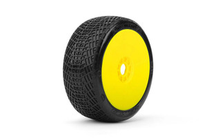 Power Hobby - Positive 1/8 Buggy Mounted Tires Yellow Wheels (2) - 1006DYUSG Power Hobby - Positive 1/8 Buggy Mounted Tires Yellow Wheels (2) - 1006DYUSG