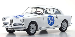 Kyosho - 1/18 Scale Alfa Romeo Giulietta SV Targa Florio #34 - 08957C Kyosho - 1/18 Scale Alfa Romeo Giulietta SV Targa Florio #34 - 08957C