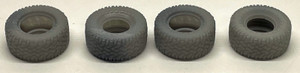 Phoenix Precision Model - N Earthmover Tires Flat Car Load 4pcs - 30631