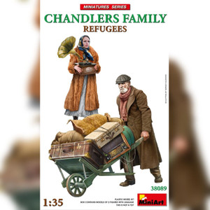 Mini Art Models - Refugees Chandlers Family w/cart 1:35 - 38089