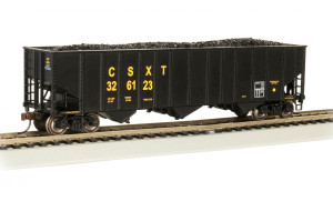 Bachmann - HO 100t 3 Bay Hopper CSX - 18718