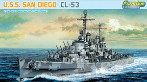 DML Military Kits - Uss San Diego CL-53(Premium Ed.)1:700 - 7052