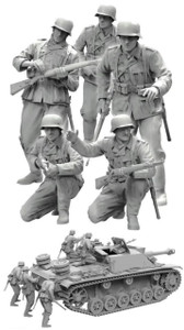 Border Models - WW2 German Tank Desant Troops(x5) 1:35 - BR005