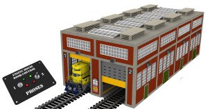 Bachmann - O 2 Stall Engine House w/Motorized Doors - 39114
