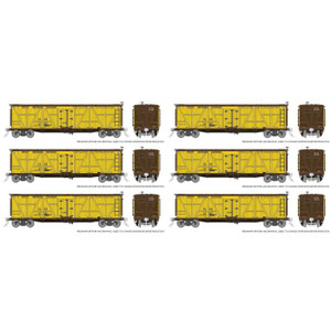 Rapido Trains - HO R7 Wood Reefer FGE Brown Roof 1922 6p - 177202