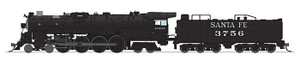 Broadway Limited - N 4-8-4 ATSF #3756 Snd/DC/DCC w/Smoke - 9401