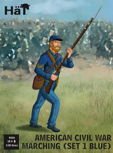 HaT Industries Figures - ACW Marching Set 1 Blue - 9334
