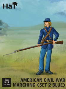 HaT Industries Figures - ACW Marching Set 2 Blue - 9335