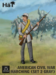 HaT Industries Figures - ACW Marching Set 2 Grey - 9337