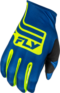 Fly Racing - Lite Lancer Gloves Navy/hi-vis Xs - 378-715XS