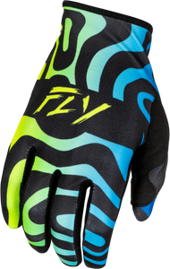 Fly Racing - Lite Zen Gloves Black/blue/hi-vis 2x - 378-7402X