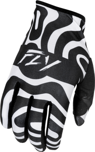 Fly Racing - Lite Gloves Abyss White/black Sm - 378-741S