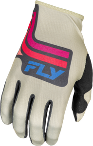 Fly Racing - Lite Vice Gloves Light Grey/pink/coral Sm - 378-714S