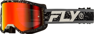 Fly Racing - Youth Zone Goggle Black/grey W/ Red Mirror/smoke Lens - 37-51524Y