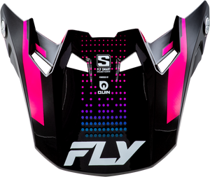 Fly Racing - Formula S Carbn Protocol Visor Black Carbon/blue/pink Xl/2x - 73-4480
