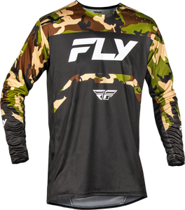 Fly Racing - Youth Rayce Bicycle Jersey Black/camo Yl - 378-050YL