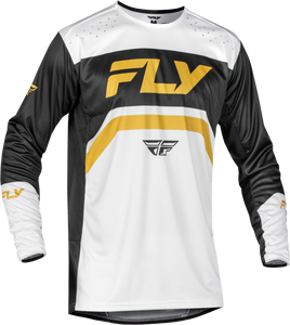 Fly Racing - Rayce Bicycle Jersey White/black/gold Sm - 378-055S