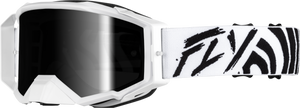 Fly Racing - Zone Elite Goggle Black/white W/ Black Mirror/smoke Lens - 37-5515