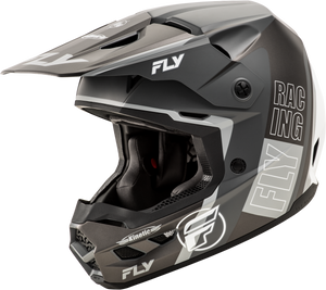 Fly Racing - Kinetic Rally Helmet Matte Grey/black/white Md - A0030611MD