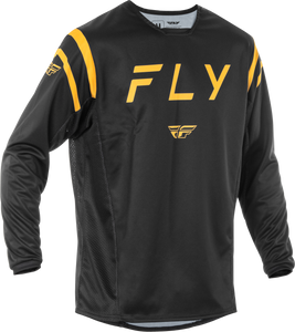 Fly Racing - Kinetic Center Jersey Black/gold Lg - 378-520L