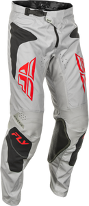 Fly Racing - Kinetic Sym Pants Light Grey/red/black Sz 34 - 378-43034