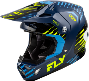 Fly Racing - Formula Cp Slice Helmet Navy/hi-vis/white Md - 73-0050M