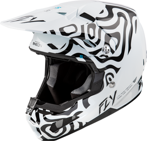 Fly Racing - Formula S Carbon Abyss Helmet White/black Xl - 73-4469X