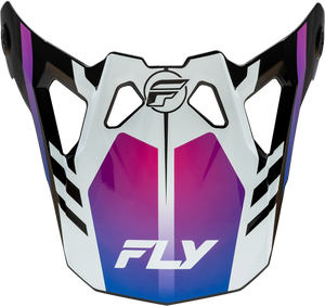 Fly Racing - Formula Cp Krypton Visor White/black/purple M-2x - 73-0049