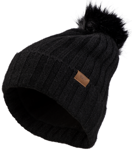 Fly Racing - Fly Women's Snow Pom Beanie Black - 22-3252 BLACK