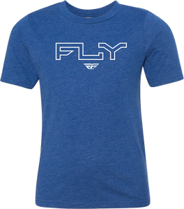 Fly Racing - Youth Fly Edge Tee Royal Blue Yl - 354-0310YL