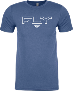 Fly Racing - Fly Edge Tee Cool Blue Heather 2x - 354-03102X